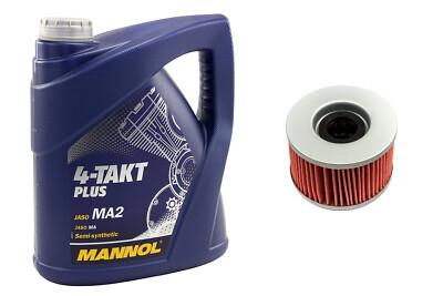 Motoröl Ölfilter MF111 Set 10W40 4 Liter für Honda TRX 500 650 680 TE 2001-2014