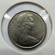 1966 Five 5 Cent Error Coin - Small Double Clip Rim Bite EF - Elizabeth II