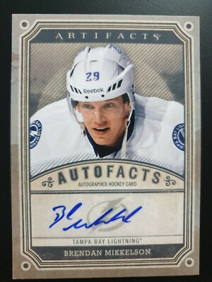 2013-14 Artifacts Autofacts #ABM Brendan Mikkelson F 