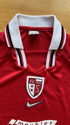 SION 1998 2000 HOME FOOTBALL SHIRT SOCCER JERSEY NIKE sz S