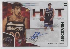 2020-21 Panini NBA Hoops Hot Signatures Rookies Green Leandro Bolmaro Auto 2u3