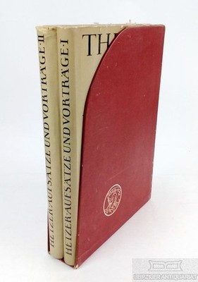 Buch: Aufsätze und Vorträge, Hetzer, Theodor. 2 Bände, 1957, gebraucht, gu 52584