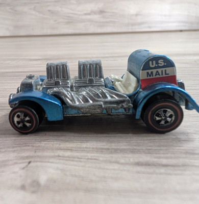 Vintage 1970 Hot Wheels Redline Special Delivery Light Blue Mattel