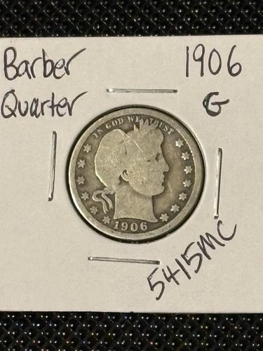 1906 Barber Quarter  G