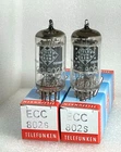 2 x NOS tubes ECC802s 12AU7 ECC82 TELEFUNKEN diamond matched pair 1968