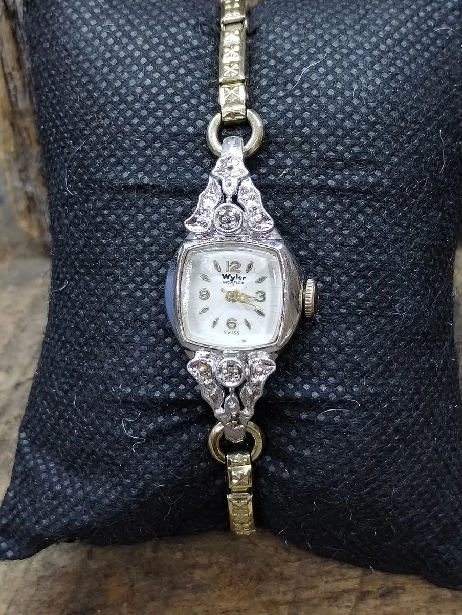 Montre-bracelet Femme Vintage Wyler Incaflex - 17 Rubis, Or 10 Carats, Livraison Offerte