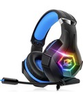 Gaming Headset Stereo Surround Sound Gaming Headphones with Breathing RGB Lights