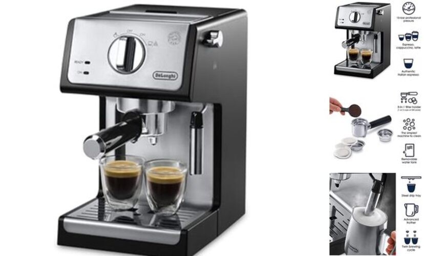 De'longhi ECP3420 15-Bar Pump Cappuccino Espresso Machine - Black