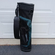 Spalding Lightweight Sunday Golf Bag 6-Way Carry Green Black