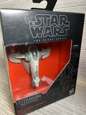 Star Wars Black Series Boba Fett Slave 1  10 Titanium Series Model