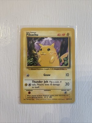 Pikachu 058/102 Base Set Regular