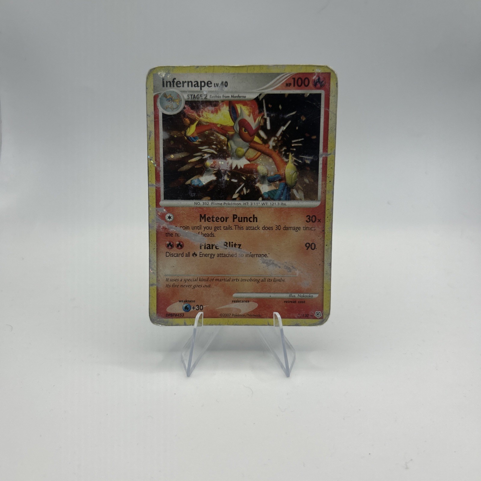Pokemon TCG Infernape 5/130 Diamond and Pearl Holo Stage 2 100 HP English 2007