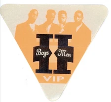 Boyz II Men 1995 VIP Tour Satin Backstage Pass Triangle Orange
