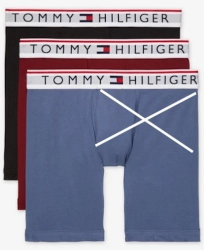 Cueca boxer Tommy Hilfiger L36133 vermelha/preta Modern Essentials pacote com 2 tamanho M - Imagem 3 de 4