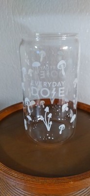 2 Everyday Dose Mushroom Iced Coffee Glass 16 Ounce