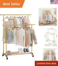 Versatile Garment Rack with Shelves - Ideal for Living Room or Clothing Store
