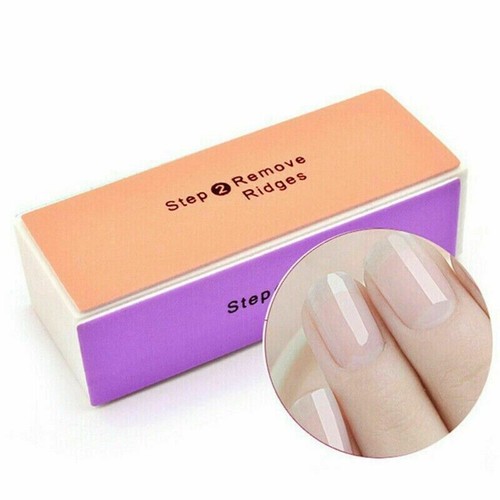 NAIL BUFFER GRIT WASHABLE ACRYLIC FILES 4in1 STEPS SANDING BLOCK SHINER - Picture 12 of 14