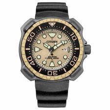 CITIZEN PROMASTER MARINE BN0226-10P Eco-Drive Pale Gold Dial Titanium 200M Watch