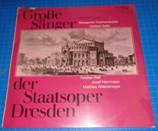 GREAT SINGERS OF THE DRESDEN STATE OPERA Teschemacher/Goltz Eterna 821872 SEALED