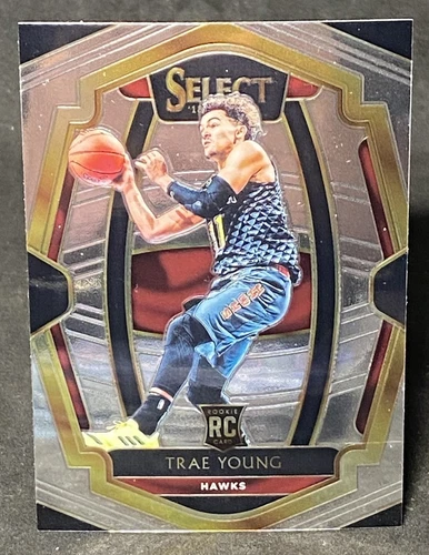 Trae Young RC #142 Premier Level Rookie 2018-19 Panini Select Atlanta Hawks
