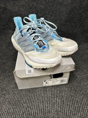  Adidas UltraBoost 22 Cold RDY Running Men Size 8.5 White Blue Gray New GZ0128