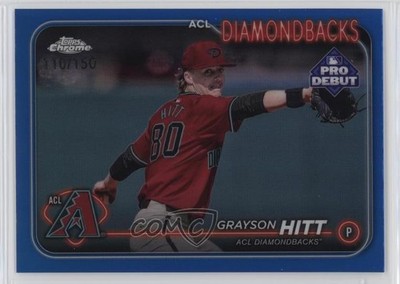 2024 Topps Pro Debut Chrome Blue Refractor /150 Grayson Hitt #PDC-20 1f5h