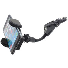For Samsung Galaxy S20/S21/S22 - Car Mount Charger Holder DC Socket USB Port
