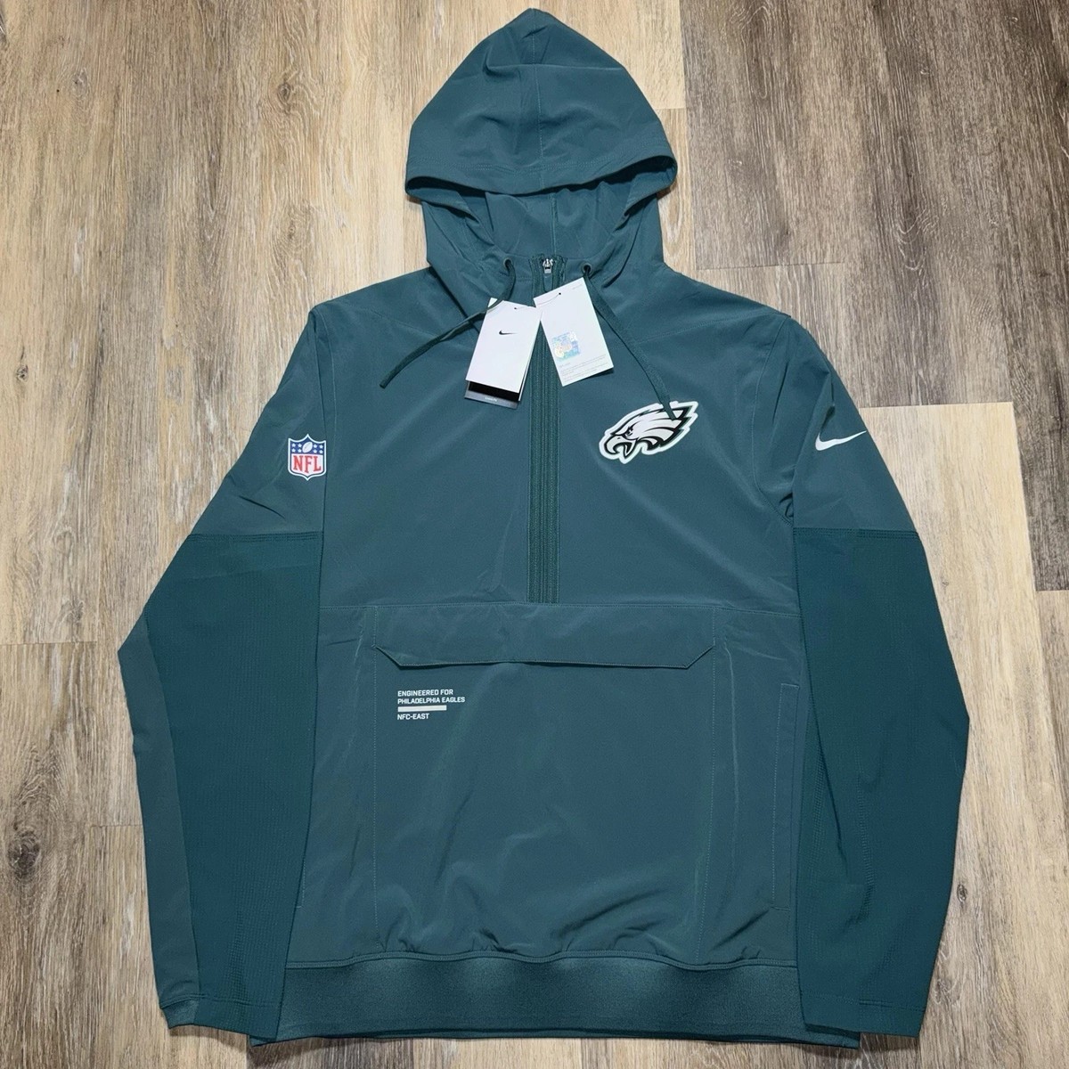 Nike AUTHENTIC Philadelphia Eagles Sideline Anorak Hoodie Jacket