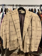 Vintage 1950s 60s Town and Country Wool Atomic Sport Coat Jacket Blazer