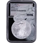 2021 $1 American Silver Eagle - Eagle Landing T2 ~ NGC MS 70
