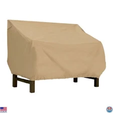 Classic Accessories Terrazzo 58" Water-Resistant Outdoor Bench Cover - Durable