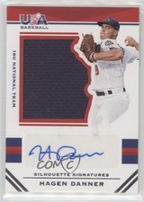 2017 Panini USA Baseball Stars & Stripes Jersey /199 Hagen Danner #27 Auto p7i
