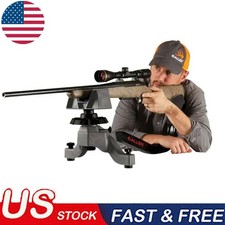 Large Front Rear Shooting Rest W/ Tripod Stand Steel Adjustable Hunting Outdoor