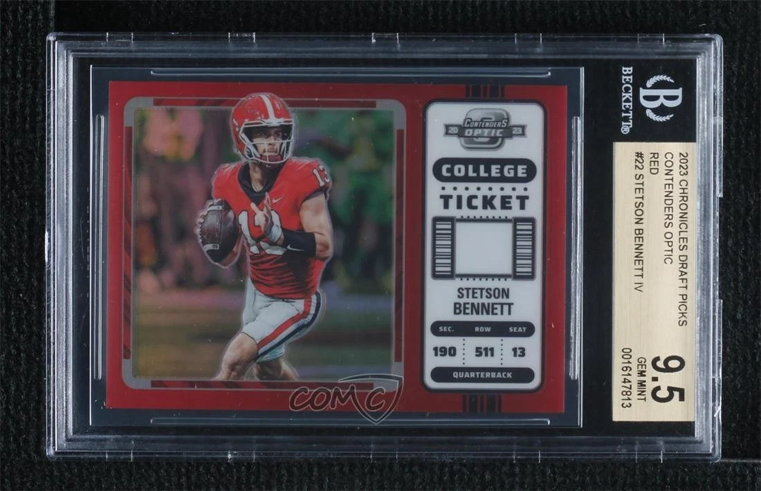 Stetson Bennett Panini Chronicles Draft Picks Contenders Optic #22 Orange