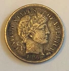 1898-s barber dime Xf+ tough to find this nice books for $125