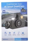 Vivitar  4k Smart Dash Cam Dashcam Dashsense Duo AI Powered-Black-NEW In Box