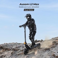 Ausom L2 Max Electric Scooter for Adults Dual Motor 56 Miles Range E-Scooters