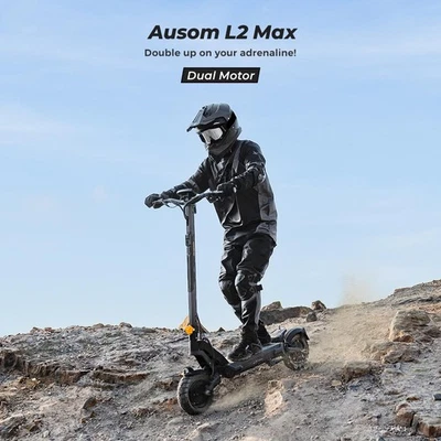 Ausom L2 Max Electric Scooter for Adults Dual Motor 56 Miles Range E-Scooters - Image 1 of 4