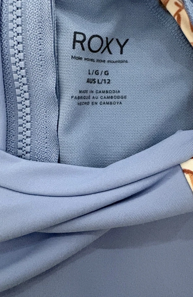 Roxy One Piece Rash Vest- Size L (12) - image 3 of 3