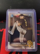 MICHAEL SALINA 2025 BOWMAN DRAFT 1ST CHROME PROSPECT PADRES