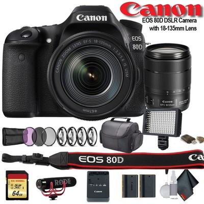 Canon EOS 80D 24.2 MP Digital SLR Camera - Black (with EF-S 18