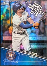2022 Topps 2021’s Greatest Hits Insert #21GH-16 Jose Altuve Houston Astros 