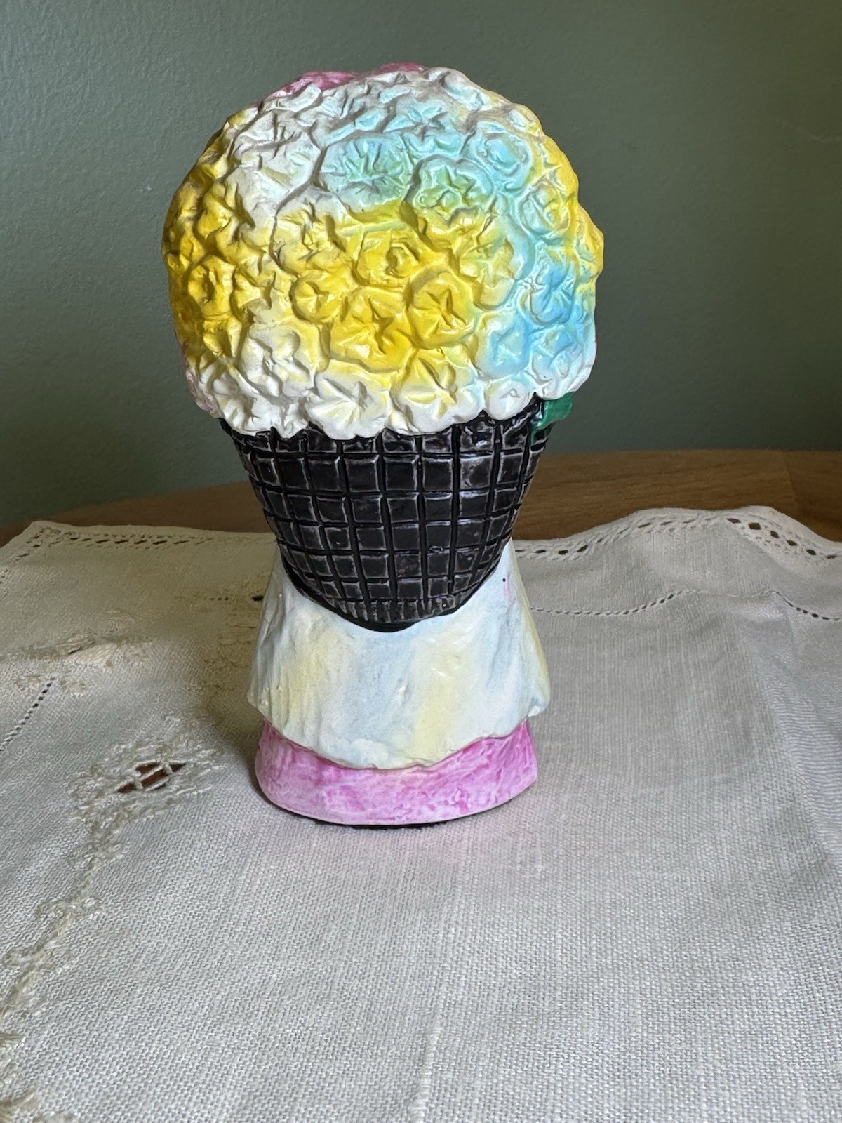 Vintage De Grazia Southwest Girl with Flowers Figure "Flower Girl" Artist Signed