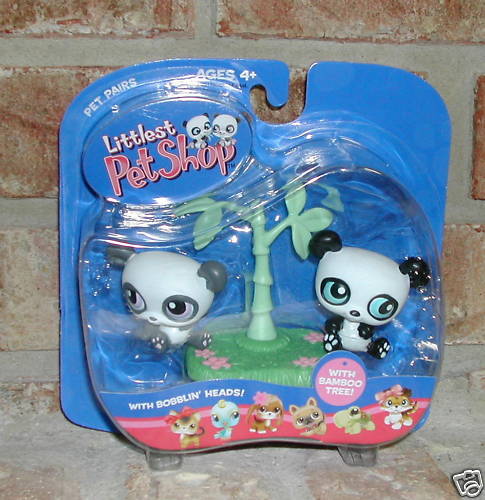 Littlest Pet Shop Zwillings-Pandabären mit Bambus #89 & #90 - Bild 1 von 1