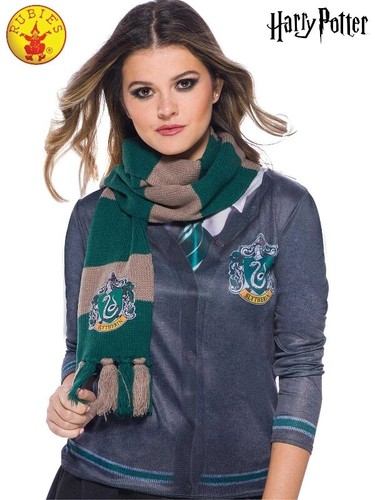 Licensed Harry Potter 4 House Scarf Hogwarts Book Week Costume Accessory - Picture 8 of 9