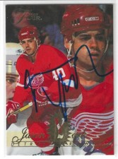 Jason York Signed 1994/95 Flair Card #54 Detroit Red Wings