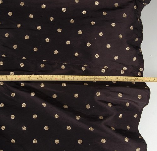Abito da ballo scintillante abito da sera formale taglia 6 nero con pois glitter oro nuovo senza etichette - Foto 11 di 12