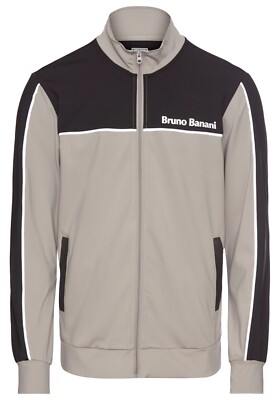 BRUNO BANANI Sweatjacke mit Reflektorstreifen in Teilungsnähten Herren - Gr. 3XL