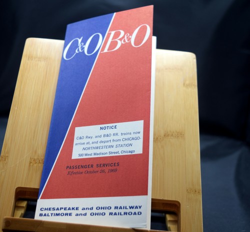 Chesapeake and Ohio Baltimore and Ohio Railroad Fahrplan 26.10.1969  - Bild 1 von 4