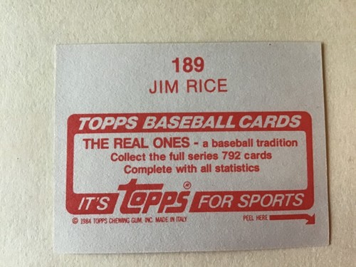 JIME RICE Oddball Insert & Regular issue RED SOX Baseball YOU CHOOSE - Bild 107 von 193